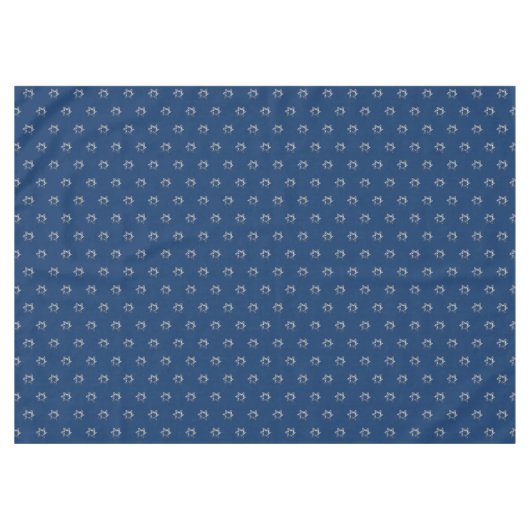 Nappe Elégant Motif étoilé Faux Argent Étoiles Bleu (Devant (Horizontal))