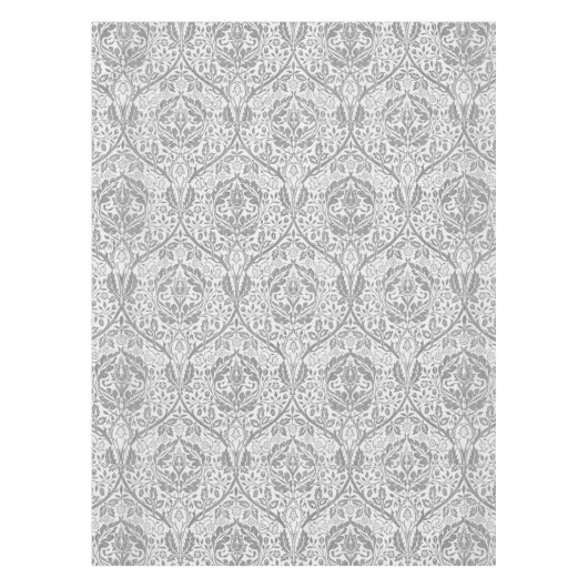 Nappe Élégant motif floral gris (Devant)