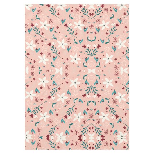 Nappe Élégant Motif froral rose (Devant)