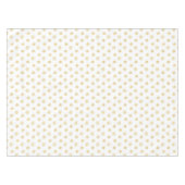 Nappe Élégant Motif Golden Snowflake sur blanc (Devant (Horizontal))