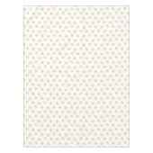 Nappe Élégant Motif Golden Snowflake sur blanc (Devant)