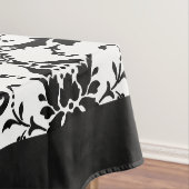 Nappe Élégant motif noir et blanc Damas (In Situ)