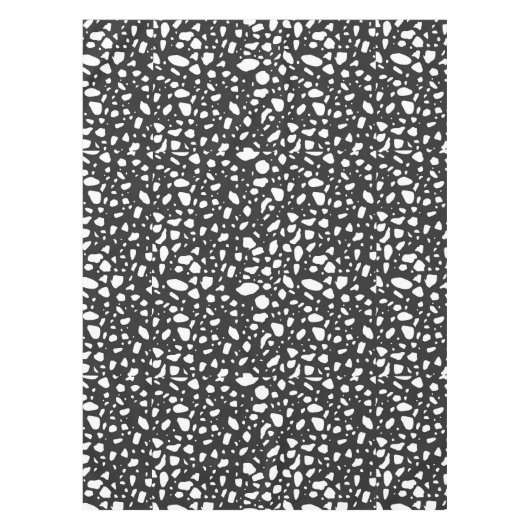 Nappe Élégant Motif noir et blanc | Moderne (Devant)