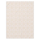 Nappe Elégant motif rétro géométrique beige (Devant)