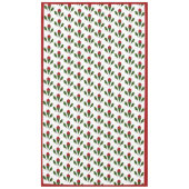 Nappe Élégant Motif Vibrant Roses rouges, Green Holly Ar (Devant)