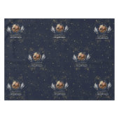 Nappe Elegant Navy Gold Félicitations Graduation Party (Devant (Horizontal))