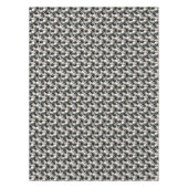 Nappe Élégant noir blanc motif ornement de Noël (Devant)