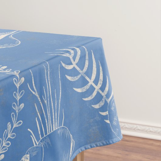 Nappe Elégant océane bleu toile (In Situ)