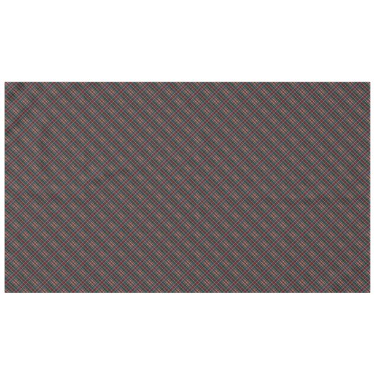 Nappe Élégant or Monogramme Plaid - Cranberry Blue Turqu (Devant (Horizontal))