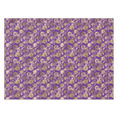 Nappe Élégant or violet floral (Devant (Horizontal))