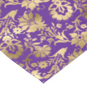 Nappe Élégant or violet floral (Angle)