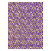 Nappe Élégant or violet floral (Devant)