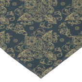 Nappe Élégant papillon baroque d'or fleurit (Angle)