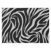 Nappe Elégant Parties scintillant noire Silver Zebra Pos (Devant (Horizontal))