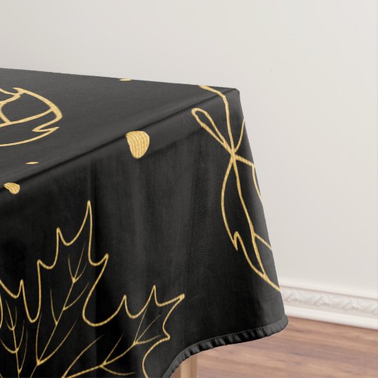 Nappe Élégant Parties scintillant or Feuilles Ditsy Moti (In Situ)