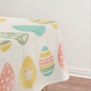 Nappe Elégant Pastel Oeufs de Pâques Brunch de Pâques
