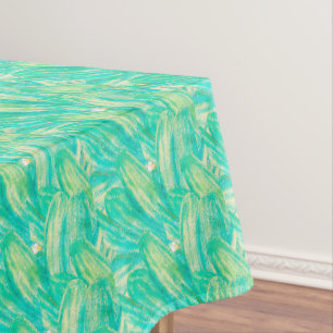 Nappe Élégant pétale floral aquarelle aquamarine