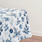 Nappe Elégant pin Bleu et Blanc et Noël Holly (In Situ)