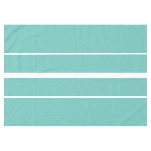 Nappe Élégant plaisir Turquoise Bleu Bleu Blancs de cour (Devant (Horizontal))