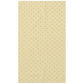 Nappe Elégant Pois d'or sur Champagne Beige (Devant)