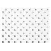 Nappe Élégant Prépa Noir & Blanc Motif Chic de Nœud (Devant (Horizontal))