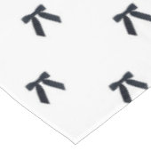 Nappe Élégant Prépa Noir & Blanc Motif Chic de Nœud (Angle)