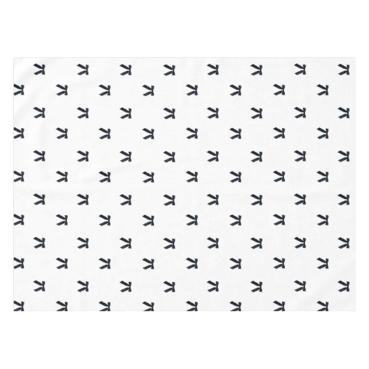 Nappe Elegant Preppy Black & White Bow Pattern Chic (Devant (Horizontal))