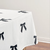 Nappe Elegant Preppy Black & White Bow Pattern Chic (In Situ)