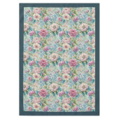 Nappe Elégant Rococo Floral Ornate Motifs botaniques (Devant)