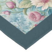 Nappe Elégant Rococo Floral Ornate Motifs botaniques (Angle)