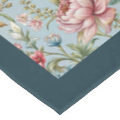 Nappe Elégant Rococo Floral Ornate Motifs botaniques (Angle)