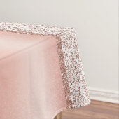 Nappe Élégant Rose Damask or Monogram Mariage (In Situ)