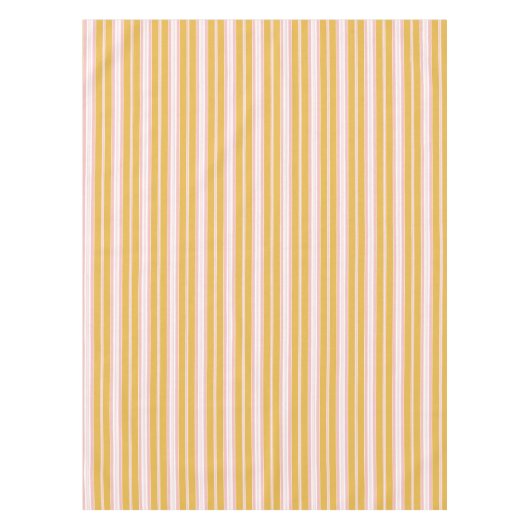 Nappe Élégant rose et moutarde rayures de prélèvement fr (Devant)