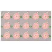 Nappe Elégant rose & or Aquarelle Rose Gris Design (Devant (Horizontal))
