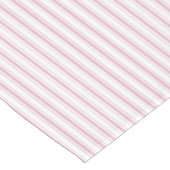 Nappe Élégant rose rustique rayures de pays français (Angle)
