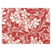 Nappe Élégant rouge Abstrait Floral Illustration Motif (Devant (Horizontal))