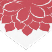 Nappe Elégant Rouge et blanc dessiné à la main Poinsetti (Angle)