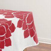 Nappe Elégant Rouge et blanc dessiné à la main Poinsetti (In Situ)