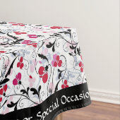 Nappe Élégant Rouge Rouge Noir Vignes Art Déco (In Situ)