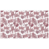 Nappe Elégant Rustique Rose Red Horses Country Toile (Devant (Horizontal))