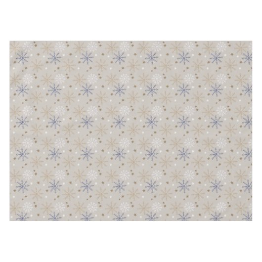 Nappe Elegant Snowflake Pattern Beige (Devant (Horizontal))