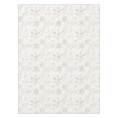Nappe Élégant Snowflakes Gold hiver Thème Noël (Devant)