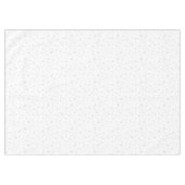 Nappe Élégant Snowflakes gris argent clair sur blanc (Devant (Horizontal))