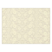 Nappe Élégant subtil motif floral crème beige (Devant (Horizontal))