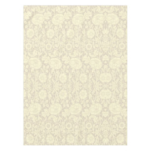 Nappe Élégant subtil motif floral crème beige