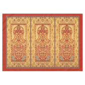 Nappe Élégant tapis de prière musulman lavable à 3 perso (Devant (Horizontal))