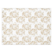 Nappe Elégant tigre de Parties scintillant d'or Imprimer (Devant (Horizontal))