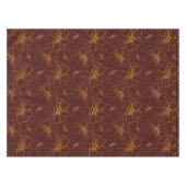 Nappe Élégant tissu de table florale bordeaux et or (Devant (Horizontal))