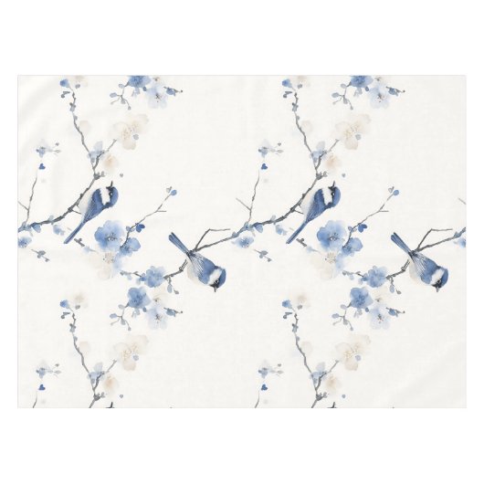 Nappe Elegant titmouse on white (Devant (Horizontal))