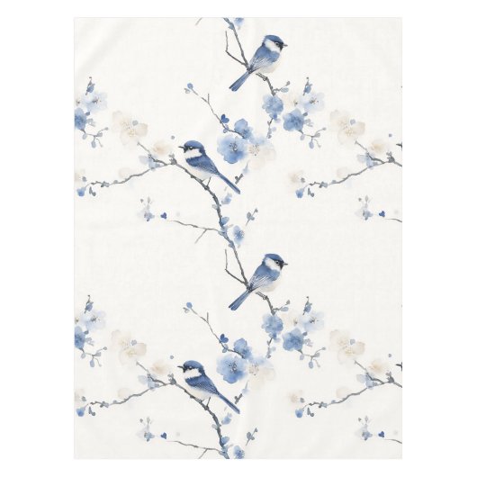 Nappe Elegant titmouse on white (Devant)